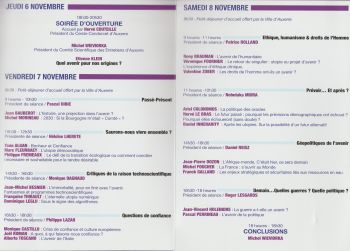 Le Programme - Cercle Condorcet Auxerre