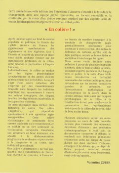 Edition 2019 En colère - Cercle Condorcet Auxerre